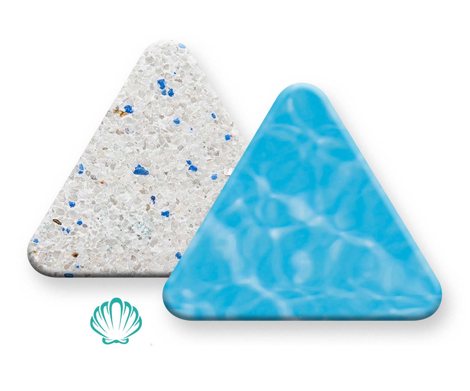 Arctic White PebbleSheen — texture swatch